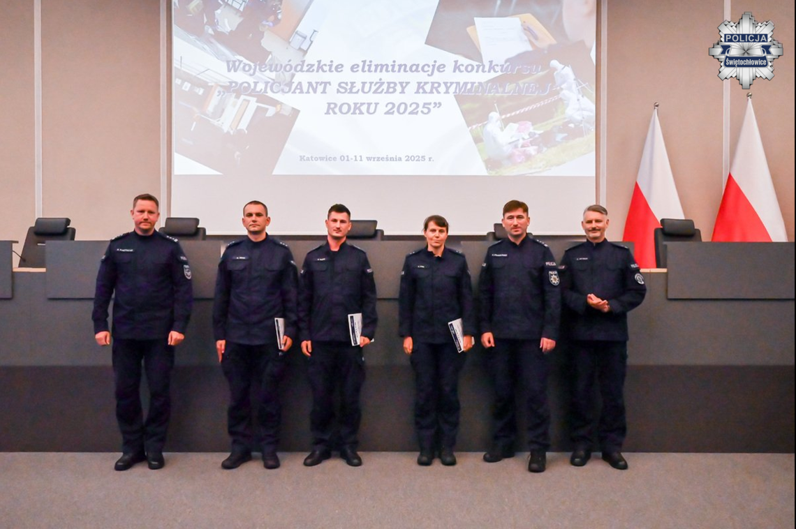 Policjanci ze Świętochłowic na podium! Wywalczyli czołowe miejsca w wojewódzkim konkursie