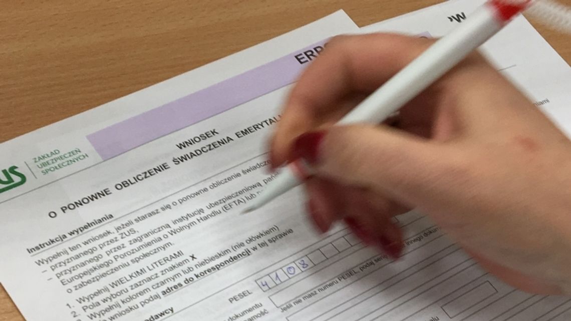 Ponad 2,5 tys. wniosków w sprawie przeliczenia emerytury