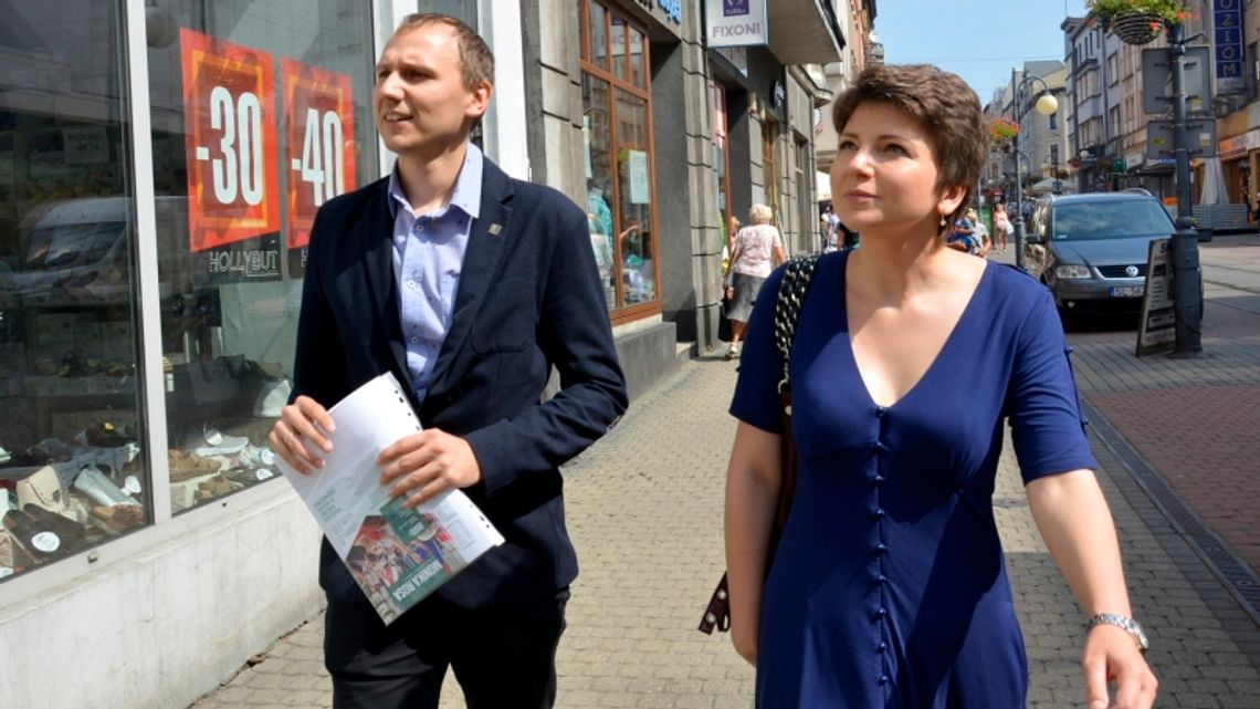 Posłanka i chorzowski radny z wizytą u przedsiębiorców Posłanka i chorzowski radny z wizytą u przedsiębiorców