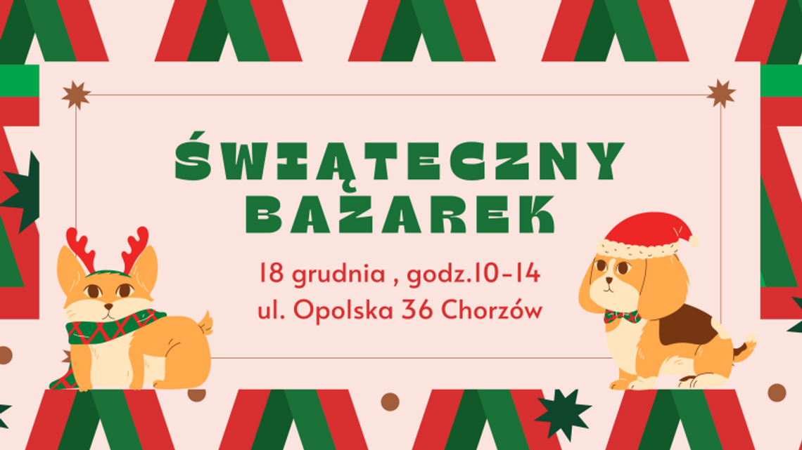 Postawmy "na łapy" podopiecznych chorzowskiego Schroniska! Przed nami Świąteczny Bazarek oraz Spacerek