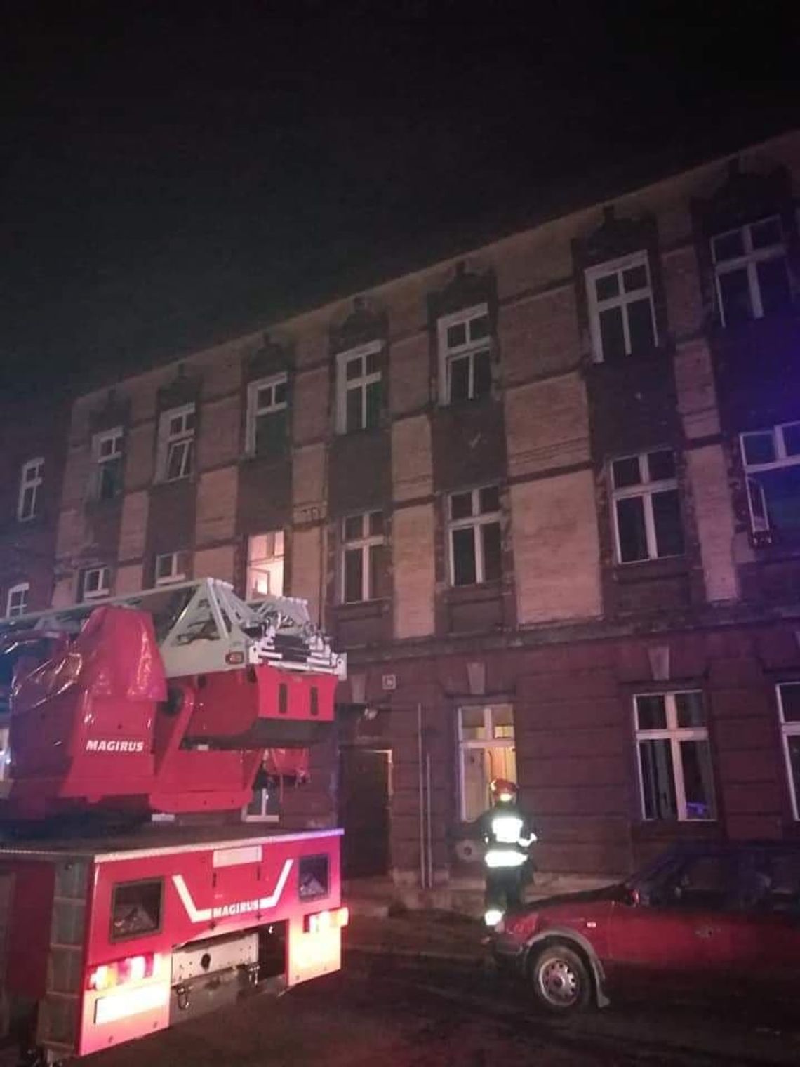 Pożar na ul. Długiej