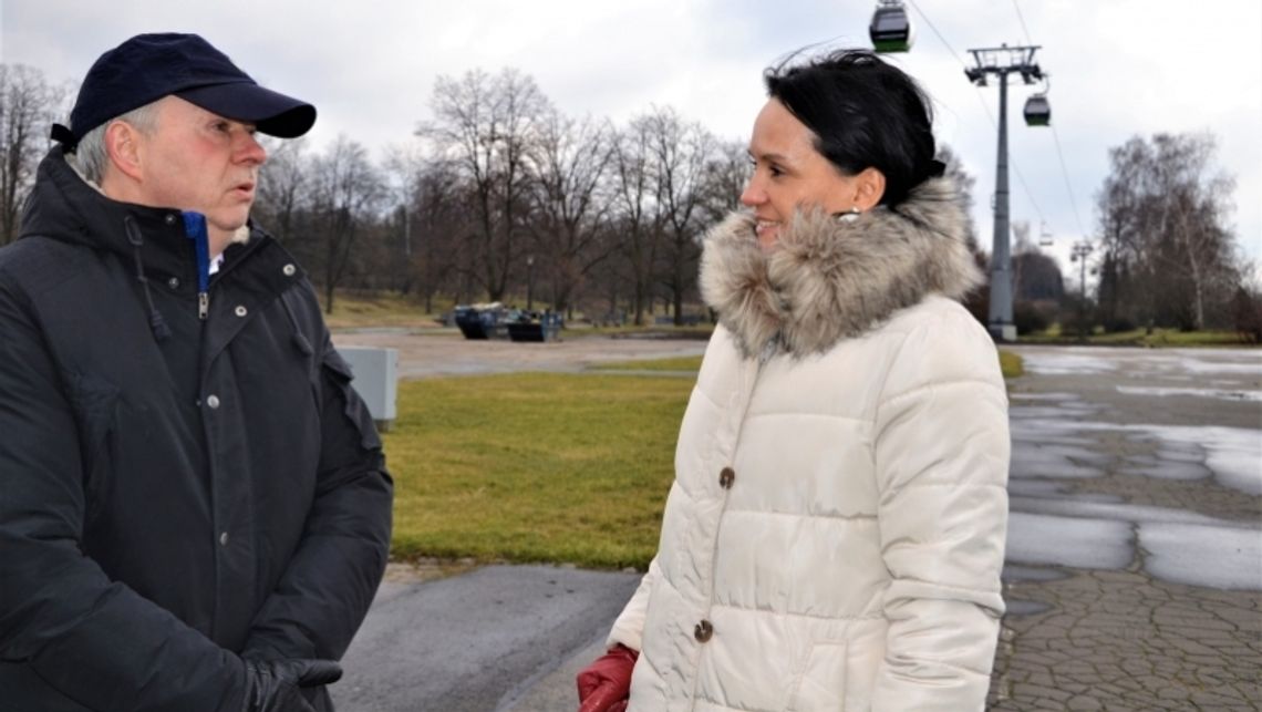 Prezes Parku sprawdza obiekty w terenie