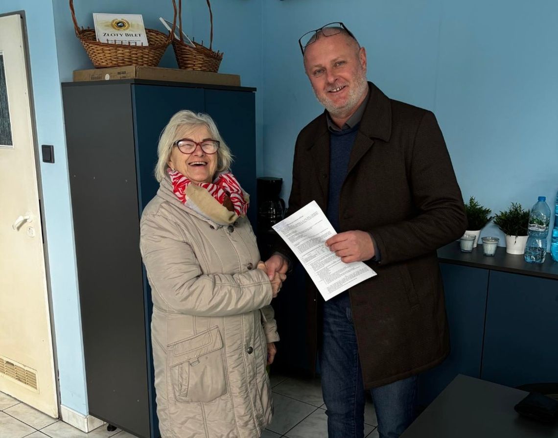 Prezydenckie Stowarzyszenie udostępni lokal Radzie Seniorów. Michał Mołdrzyk i Zofia Pogoda złożyli podpisy