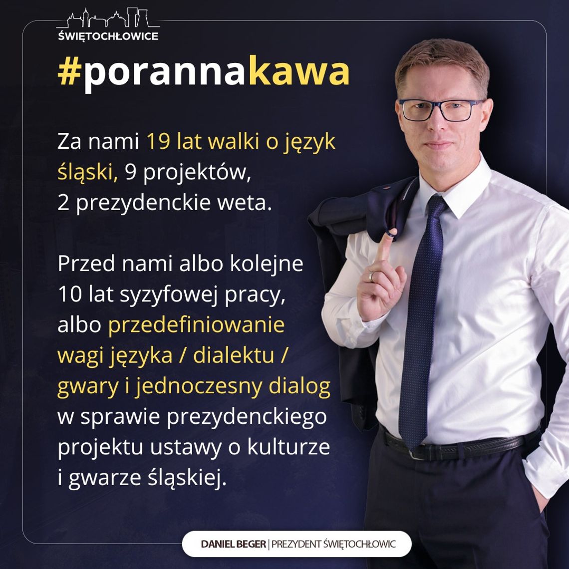 Prezydent nie mówi po śląsku, ale broni prawa Ślązaków do własnego języka