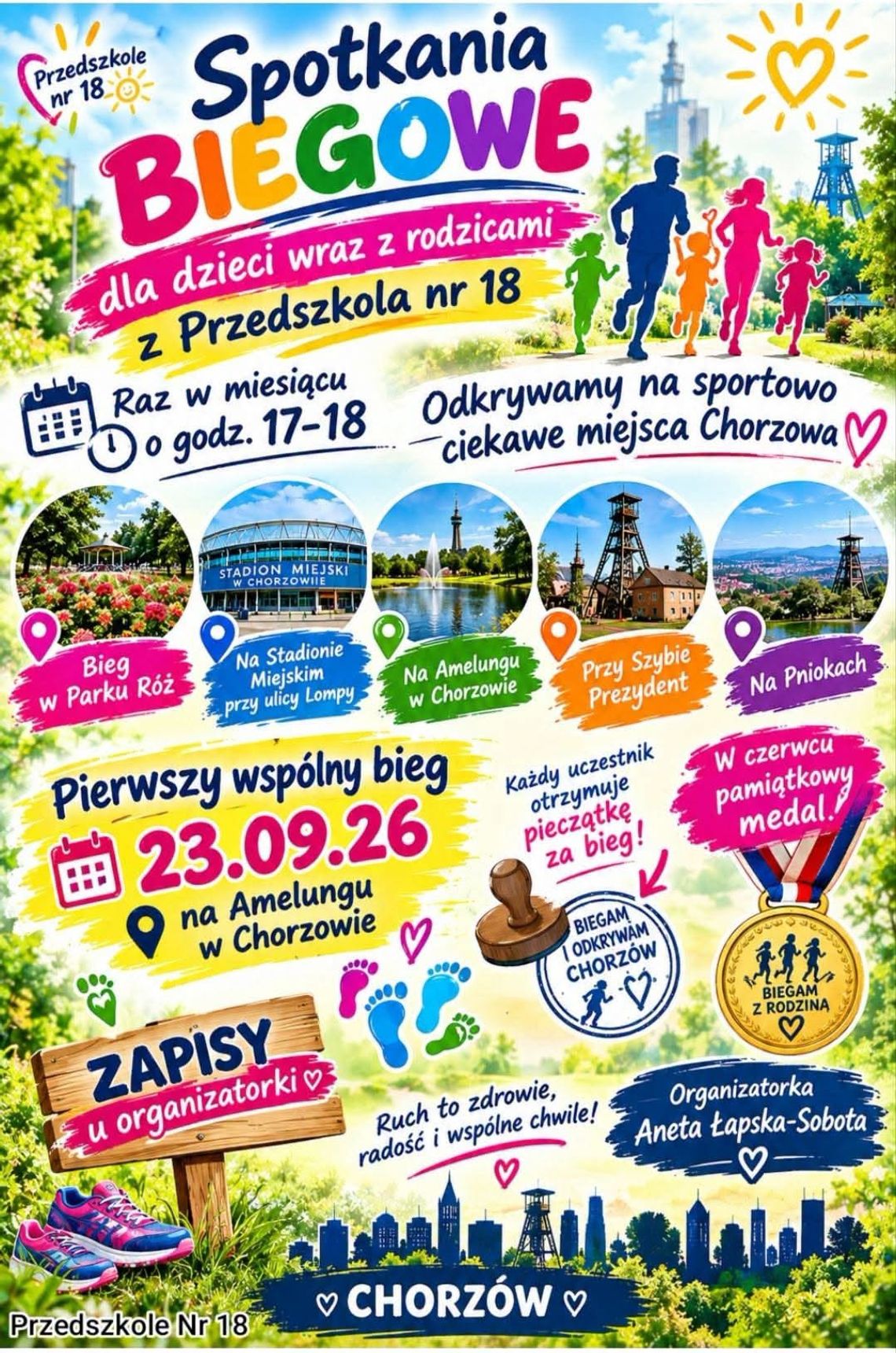 Przedszkolaki postawią swoje pierwsze biegowe kroki. W Chorzowie rusza nowa inicjatywa