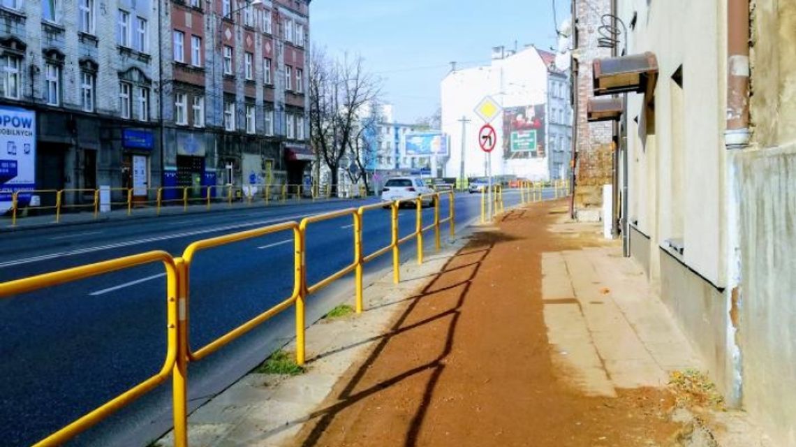 Remont chodnika w ciągu ulicy Katowickiej