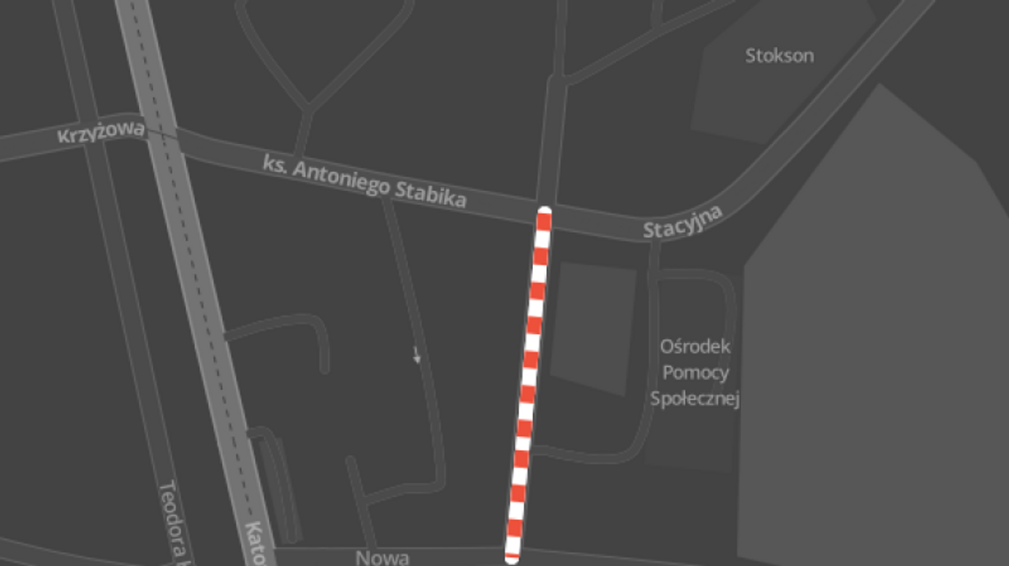 Roboty drogowe w ciągu ul. Kruszcowej