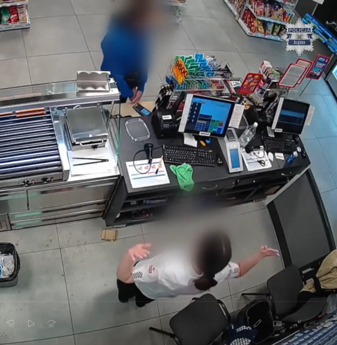 Rozbój na stacji paliw: podejrzany odpowie z wolnej stopy [WIDEO]