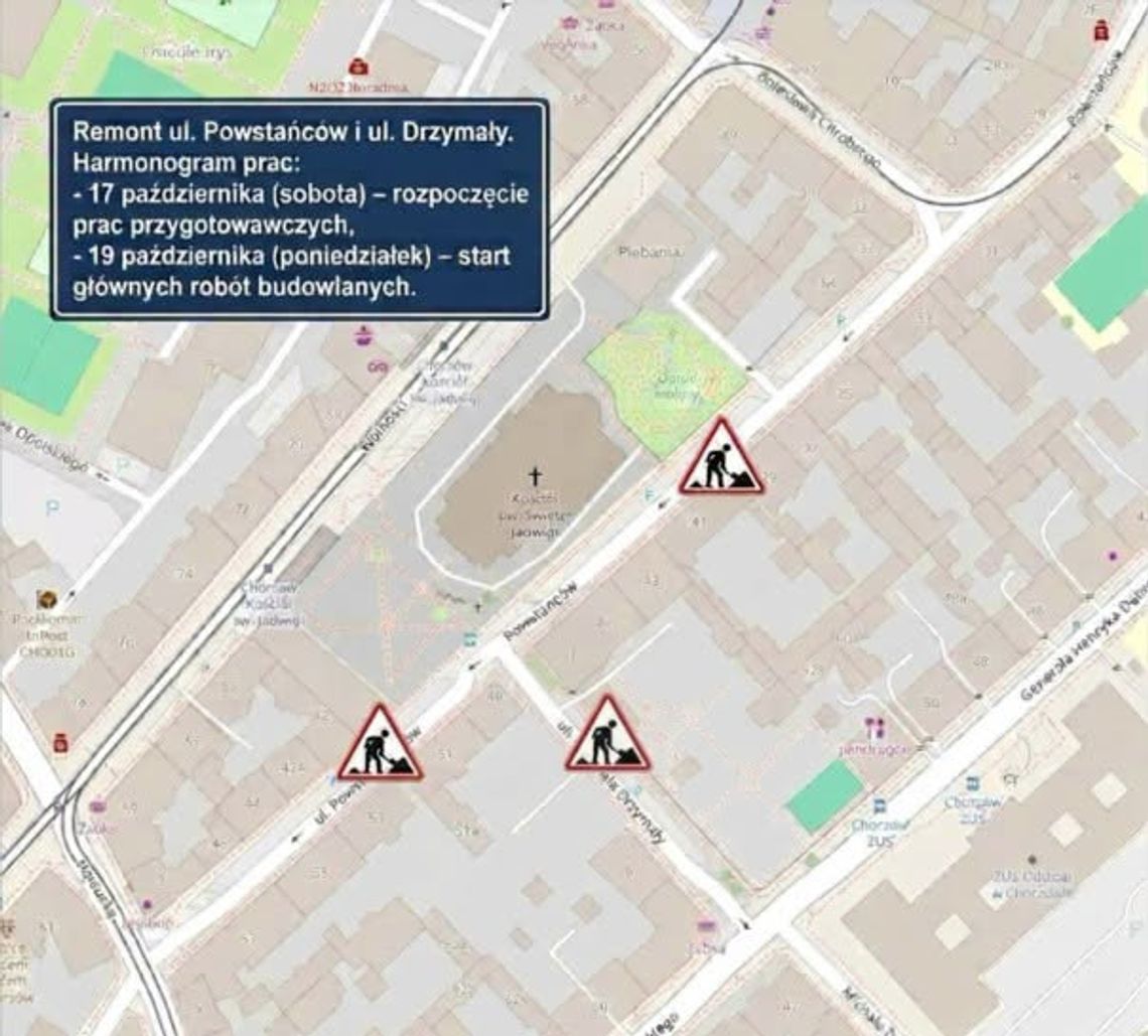 Rozpoczęły się prace związane z wymianą nawierzchni dwóch ulic w centrum miasta Chorzowa Rozpoczęły się prace związane z wymianą nawierzchni dwóch ulic w centrum miasta Chorzowa