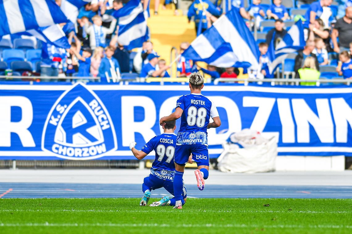 Ruch trzy razy obejmował prowadzenie i... nie wygrał! Podział punktów w starciu z Podbeskidziem Ruch trzy razy obejmował prowadzenie i... nie wygrał! Podział punktów w starciu z Podbeskidziem