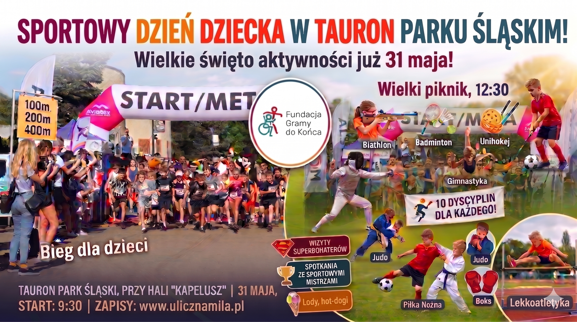 Sportowy Dzień Dziecka w TAURON Parku Śląskim: Wielkie święto aktywności już 31 maja!