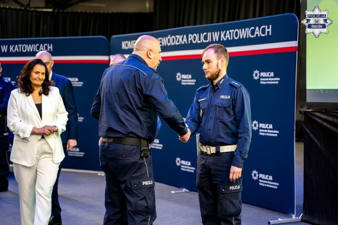 Sukces chorzowskiego policjanta! Zajął wysokie miejsce w prestiżowym konkursie wojewódzkim
