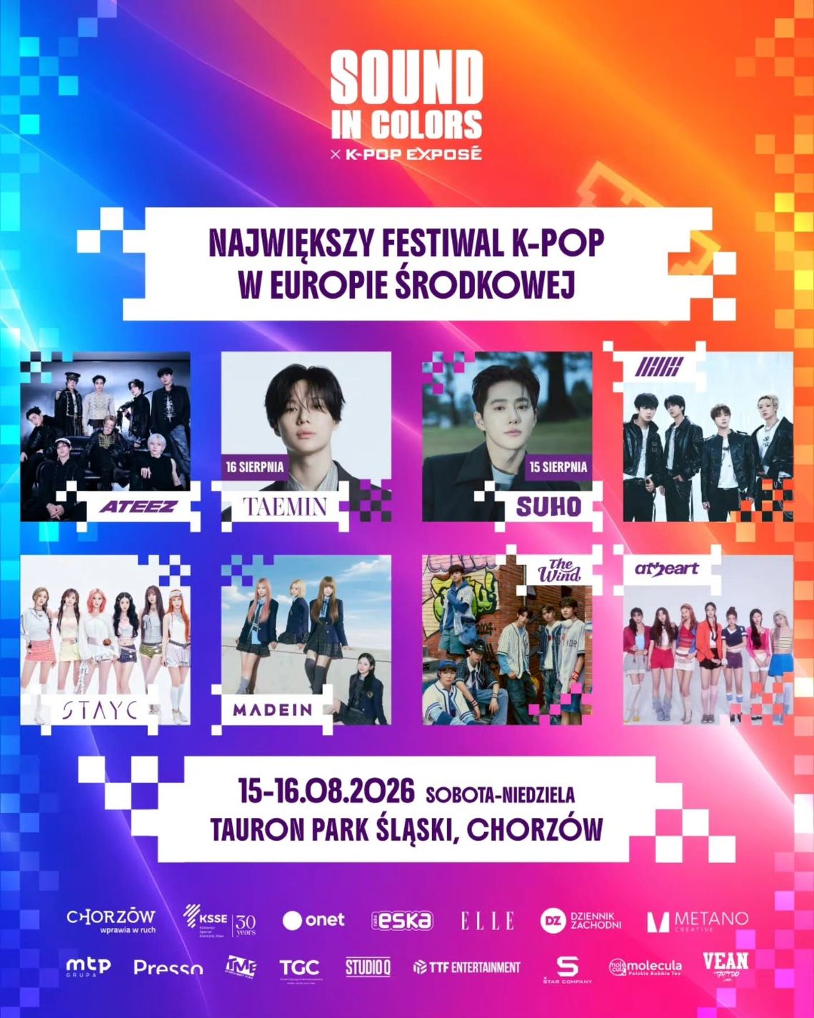 Światowa czołówka K-POP-u w Chorzowie. "SOUND IN COLORS - K-POP Exposé" już w ten weekend w Tauron Parku Śląskim