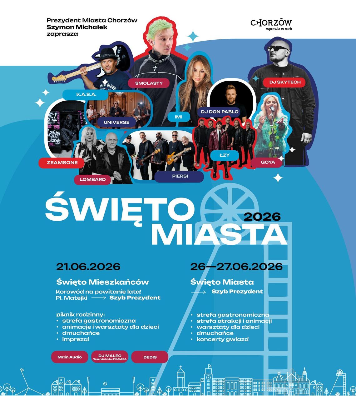 Święto Miasta Chorzów w czerwcu: wiemy kto wystąpi! Święto Miasta Chorzów w czerwcu: wiemy kto wystąpi!