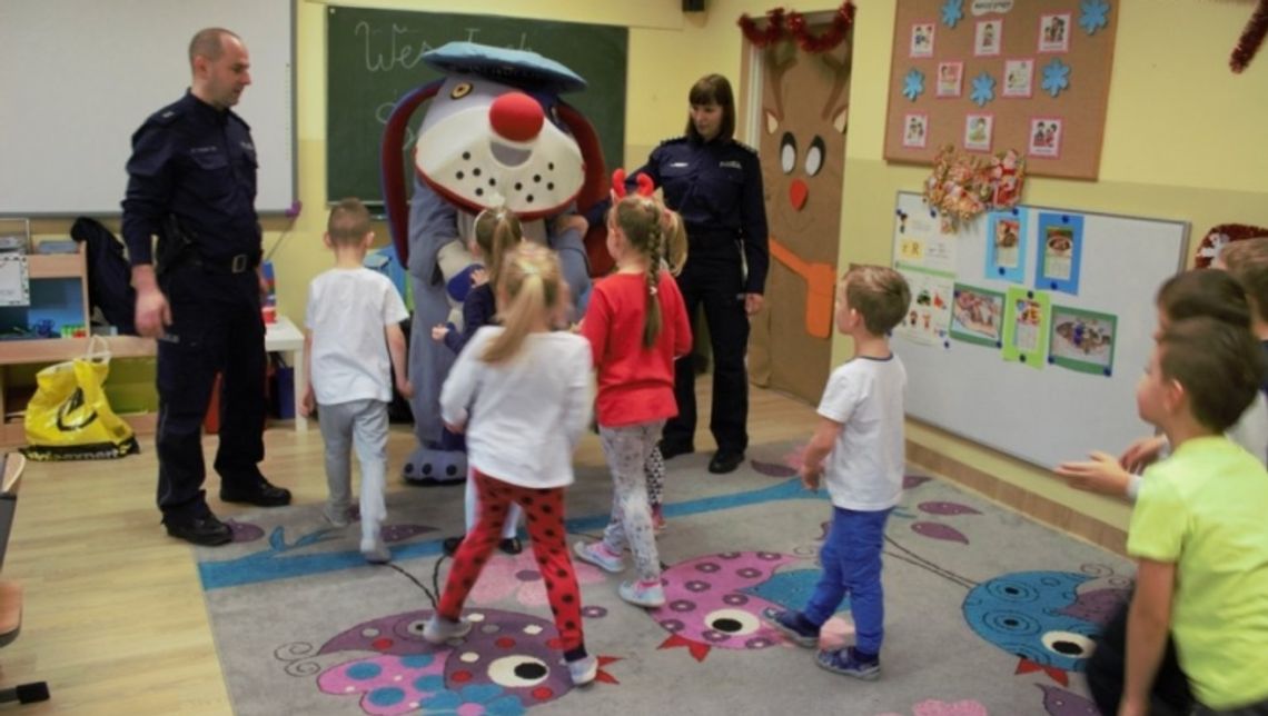 Sznupek z wizytą w przedszkolu