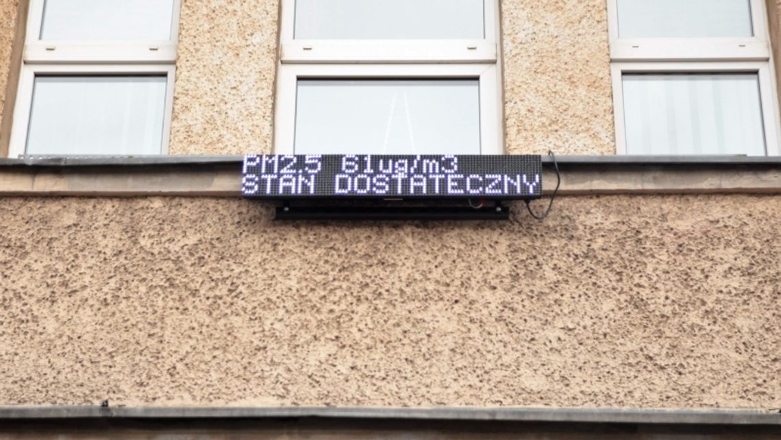 Tablice poinformują o jakości powietrza