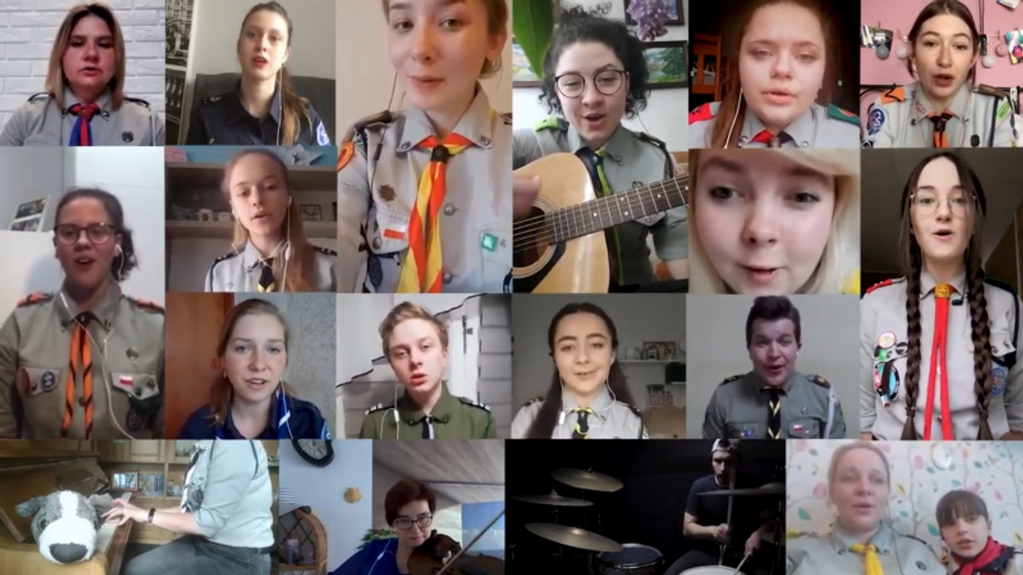 To jest właśnie to! Chorzowscy harcerze zdalnie śpiewają To jest właśnie to! Chorzowscy harcerze zdalnie śpiewają