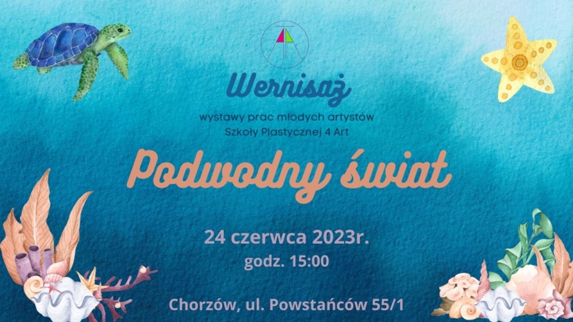 Uczniowie zaprezentują swoje prace. Przed nami wernisaż wystawy pt. "Podwodny Świat"