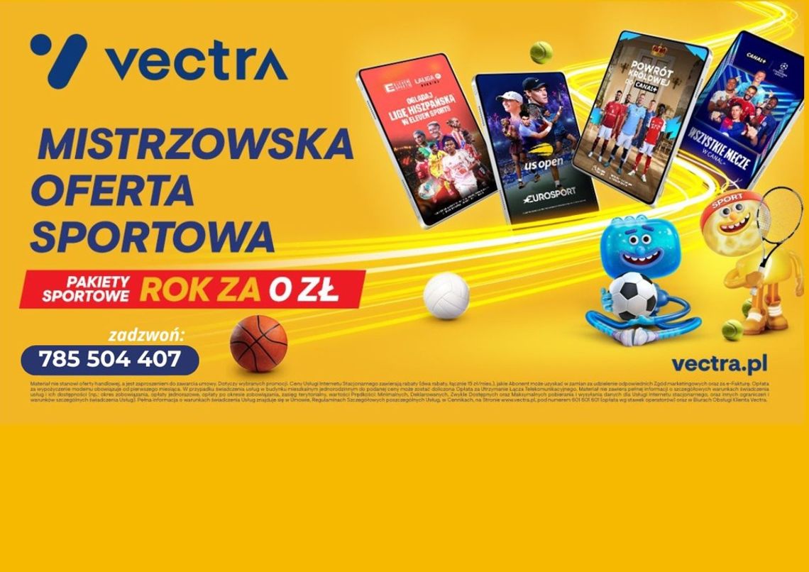 W Chorzowie Vectra ruszyła z ofertą „Rok za 0 zł”. Sport i komórka bez opłat przez 12 miesięcy!