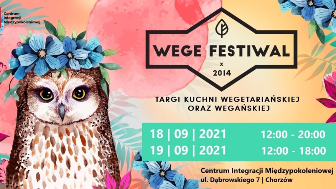 W przyszły weekend Wege Festiwal w Centrum Integracji Międzypokoleniowej