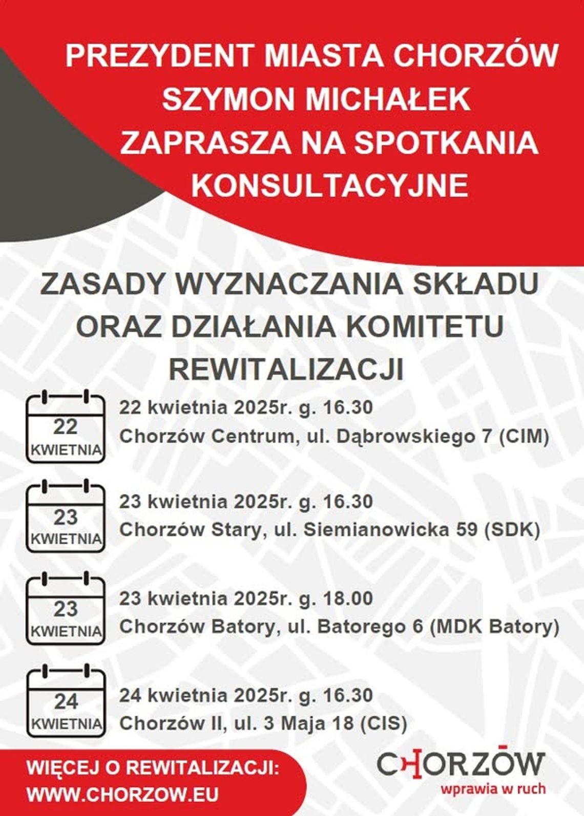 Wracają konsultacje społeczne w sprawie rewitalizacji Chorzowa