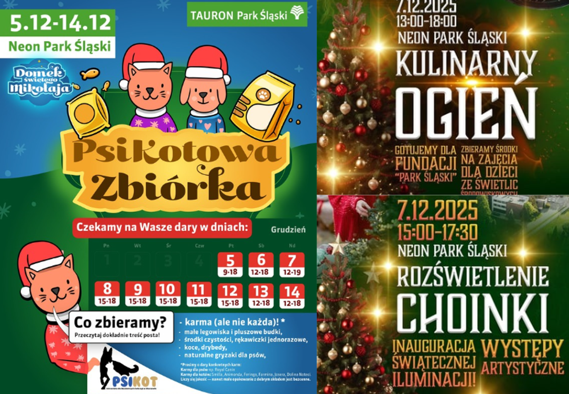 Wyjątkowa niedziela w Tauron Parku Śląskim. Będzie smacznie, charytatywnie i Mikołajkowo!