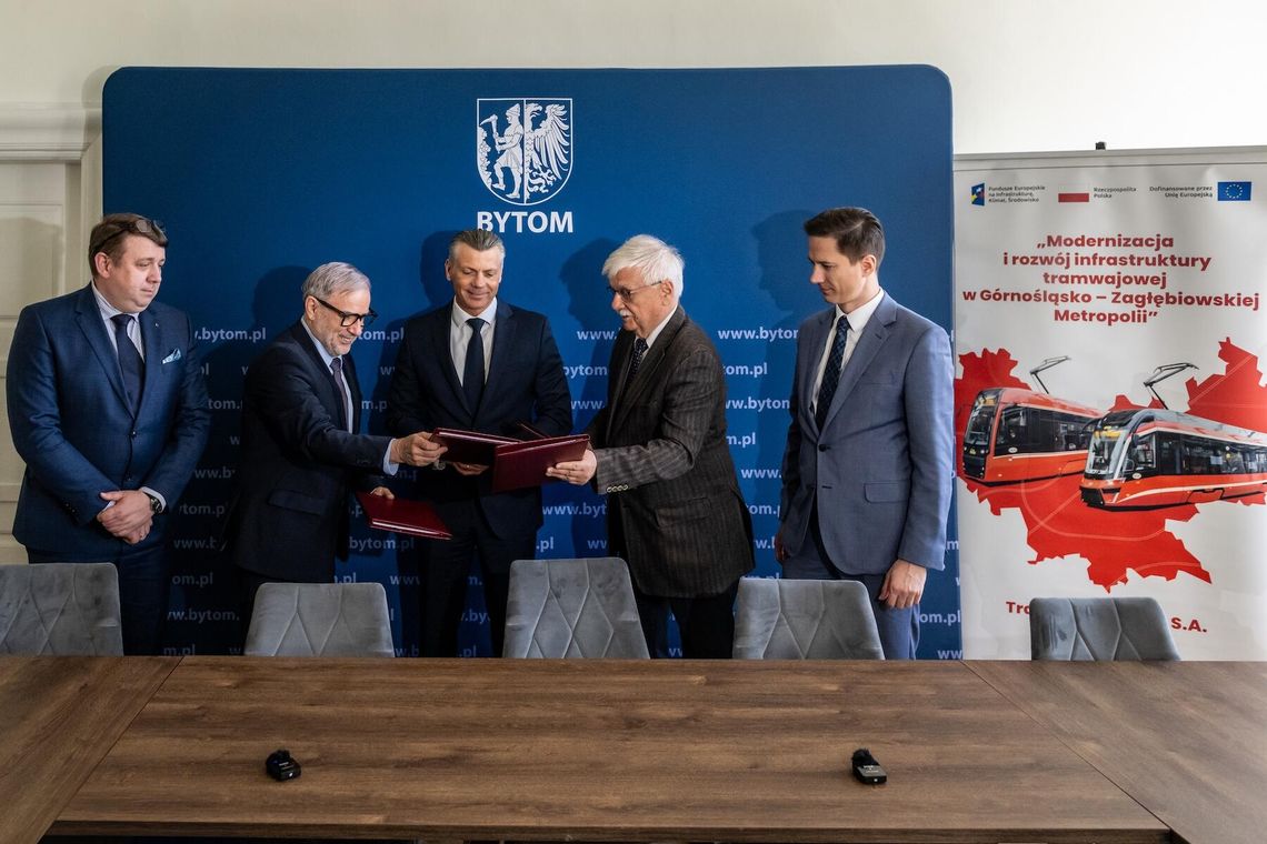 Z Bytomia do Katowic pojedziemy szybciej. Tramwaje Śląskie podpisały umowy na przebudowę torowiska