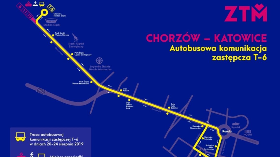 Zamiast tramwajów - autobusy. Komunikacja zastępcza w Chorzowie Zamiast tramwajów - autobusy. Komunikacja zastępcza w Chorzowie