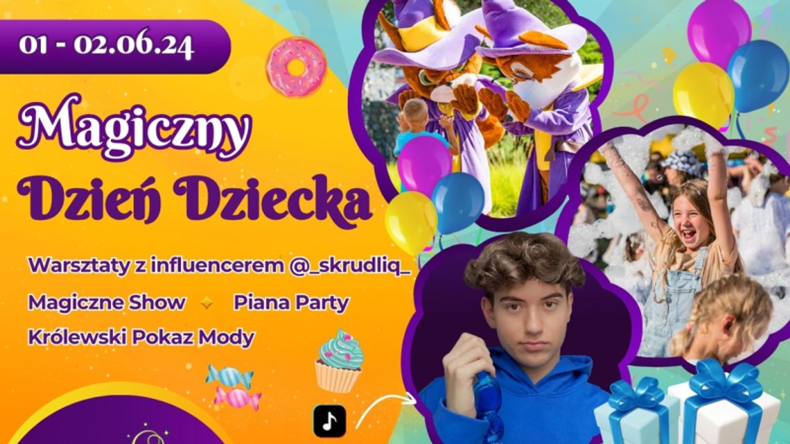 Zapraszamy na Magiczny Dzień Dziecka w Legendii Śląskim Wesołym Miasteczku! Wspaniała zabawa i moc atrakcji już 1 i 2 czerwca!