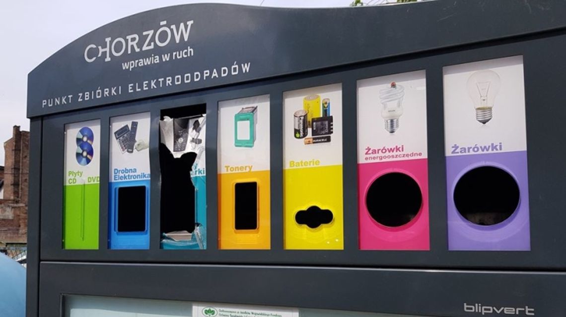 Zniszczono pojemniki na elektroodpady. Miasto zgłosi sprawę policji