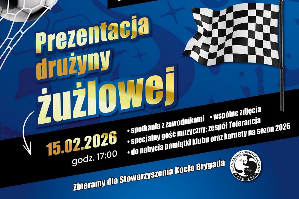 Żużel od kuchni, muzyka i integracja. Świętochłowice zapraszają na wyjątkową prezentację drużyny