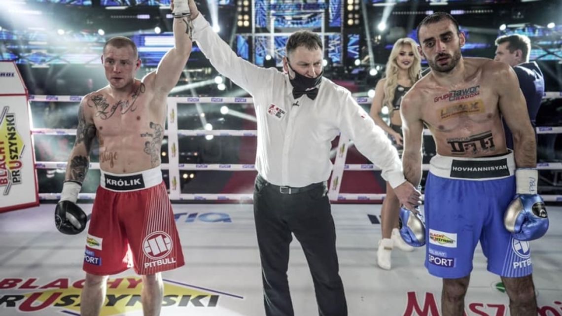 Zwycięstwo Królika podczas Babilon Boxing Show Zwycięstwo Królika podczas Babilon Boxing Show