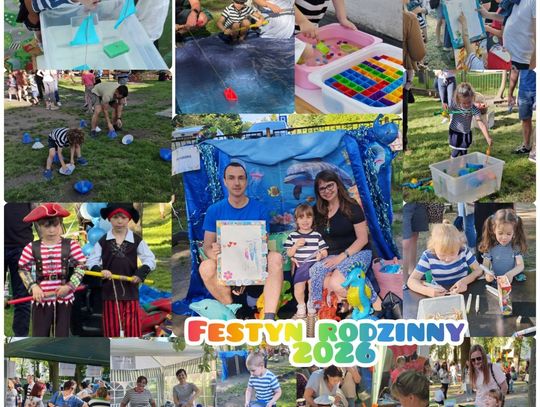 Festyn rodzinny Przedszkola nr 5 w Chorzowie — kolaż fotografii z oficjalnej galerii, 2026 rok