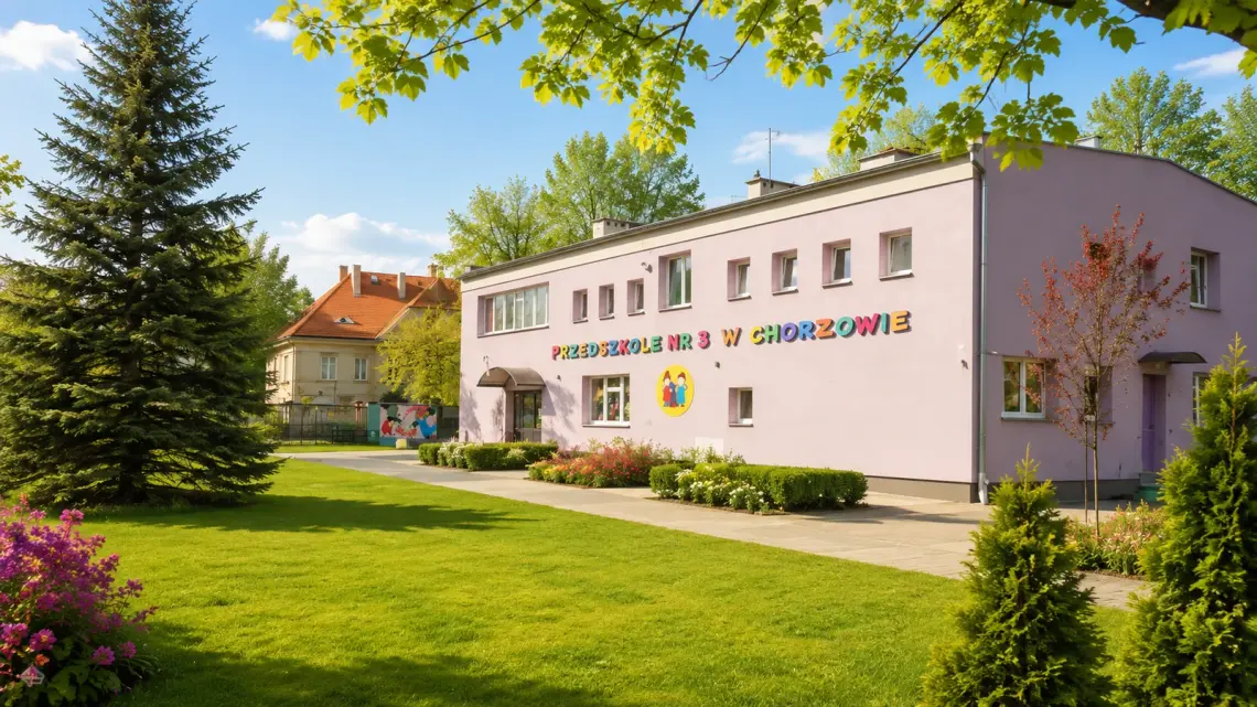 Przedszkole nr 3 w Chorzowie Budynek Przedszkola nr 3 przy ul. Cieszyńskiej 21 w Chorzowie — fotografia z oficjalnej strony placówki