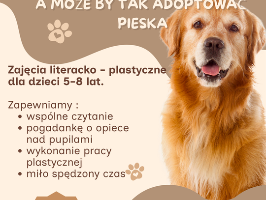 AdoPsiak Biszkopt – o adopcji pieska w bibliotece