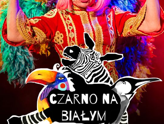 Plakat spektaklu Czarno na Białym