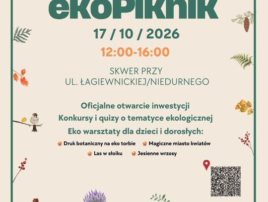 ekoPiknik na skwerze Łagiewnicka–Niedurnego