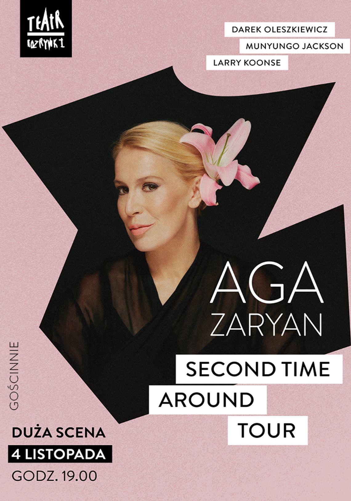 Aga Zaryan – Second Time Around Tour Plakat spektaklu Aga Zaryan – Second Time Around Tour