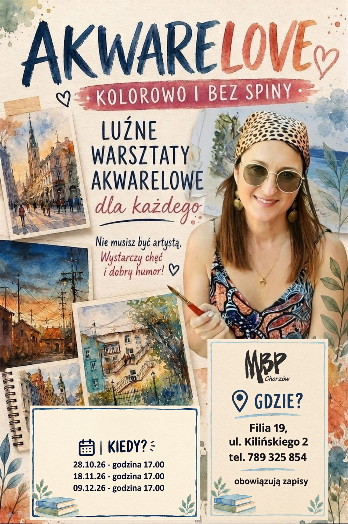 Akwarelove – listopadowe spotkanie w bibliotece Akwarelove – listopadowe spotkanie w bibliotece