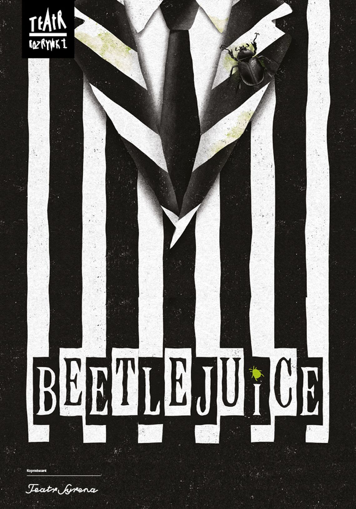 Plakat spektaklu Beetlejuice