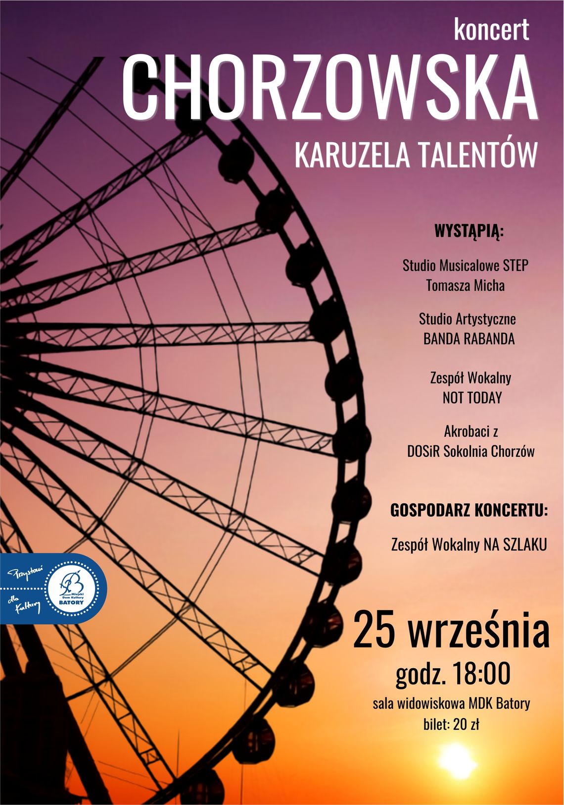 Plakat Chorzowskiej Karuzeli Talentów