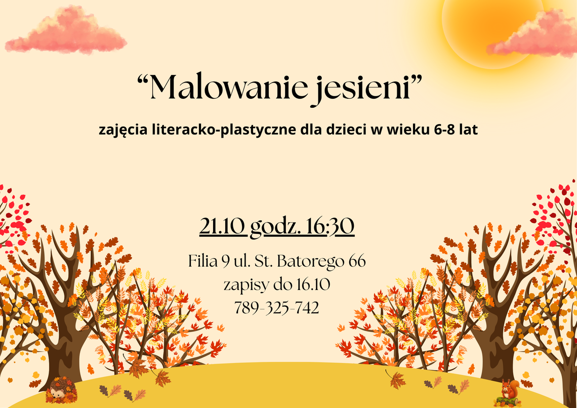 Malowanie jesieni – zajęcia dla dzieci Malowanie jesieni – zajęcia dla dzieci