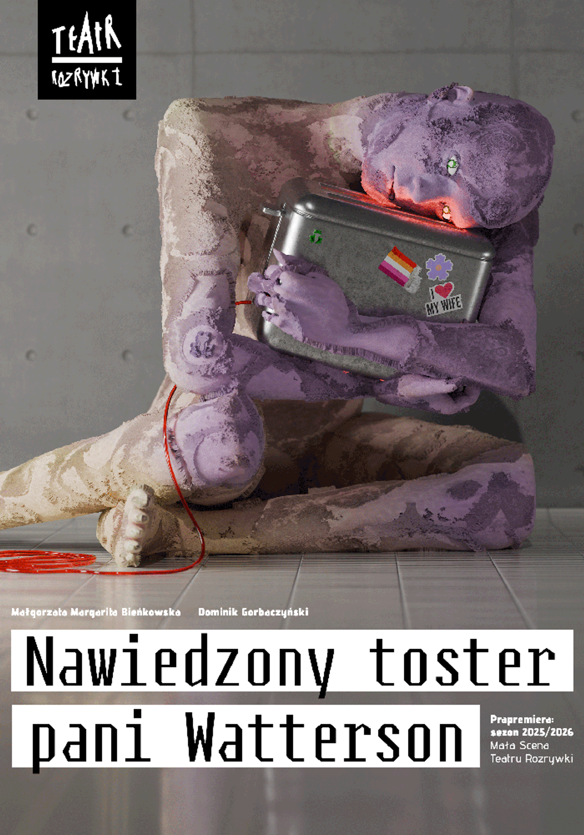Plakat spektaklu Nawiedzony toster pani Watterson