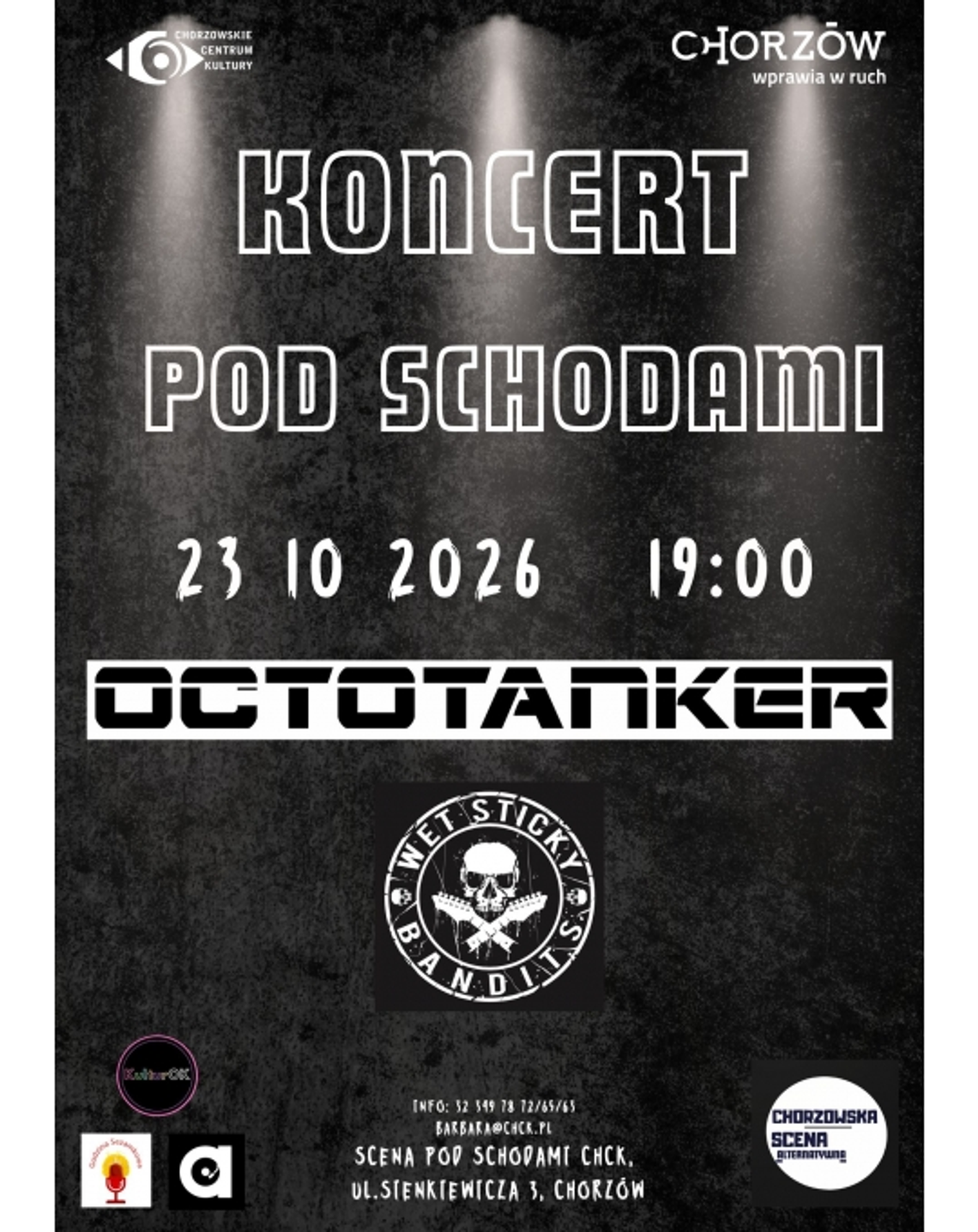 Octotanker i Wet Sticky Bandits – koncert pod schodami Octotanker i Wet Sticky Bandits – koncert pod schodami