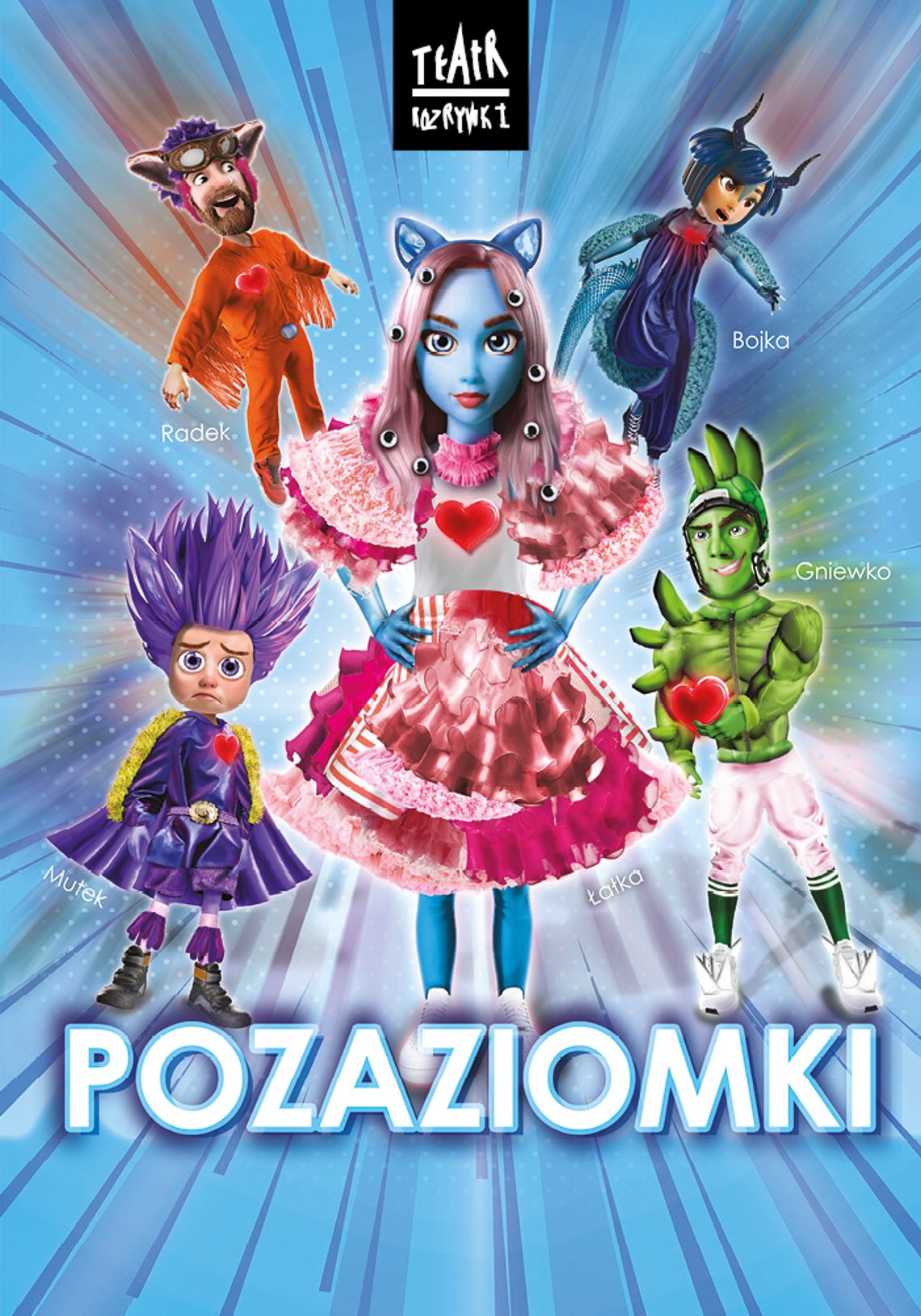 Pozaziomki, czyli kosmiczna przygoda Plakat spektaklu Pozaziomki, czyli kosmiczna przygoda