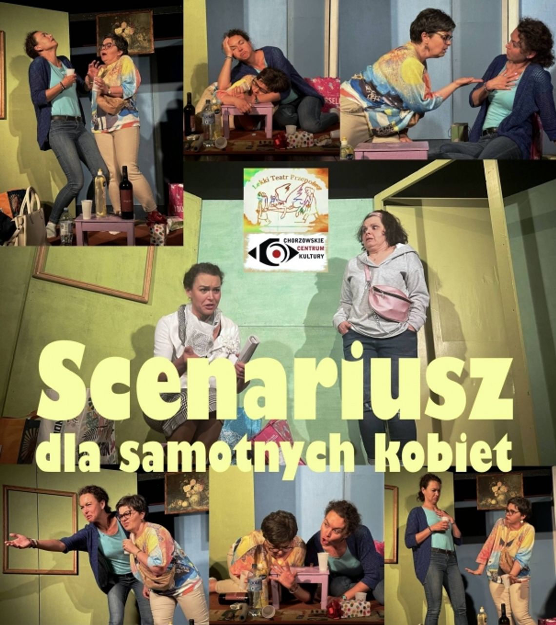 Plakat spektaklu Scenariusz dla samotnych kobiet