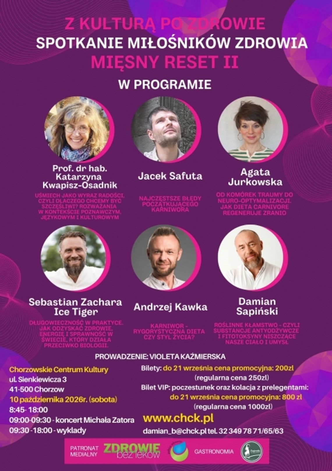 Z KULTURĄ PO ZDROWIE - MIĘSNY RESET II Plakat wydarzenia Z KULTURĄ PO ZDROWIE - MIĘSNY RESET II
