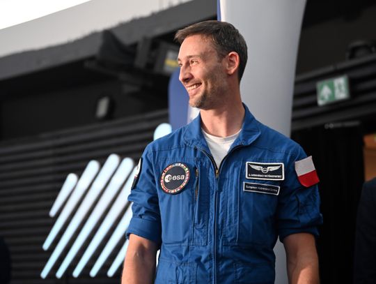 Sławosz Uznański-Wiśniewski w Planetarium Śląskim